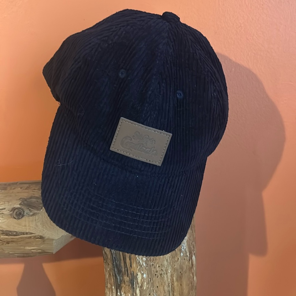 St Louis Cardinals Navy Blue Corduroy Baseball Cap Adjustable Buckle Hat MLB